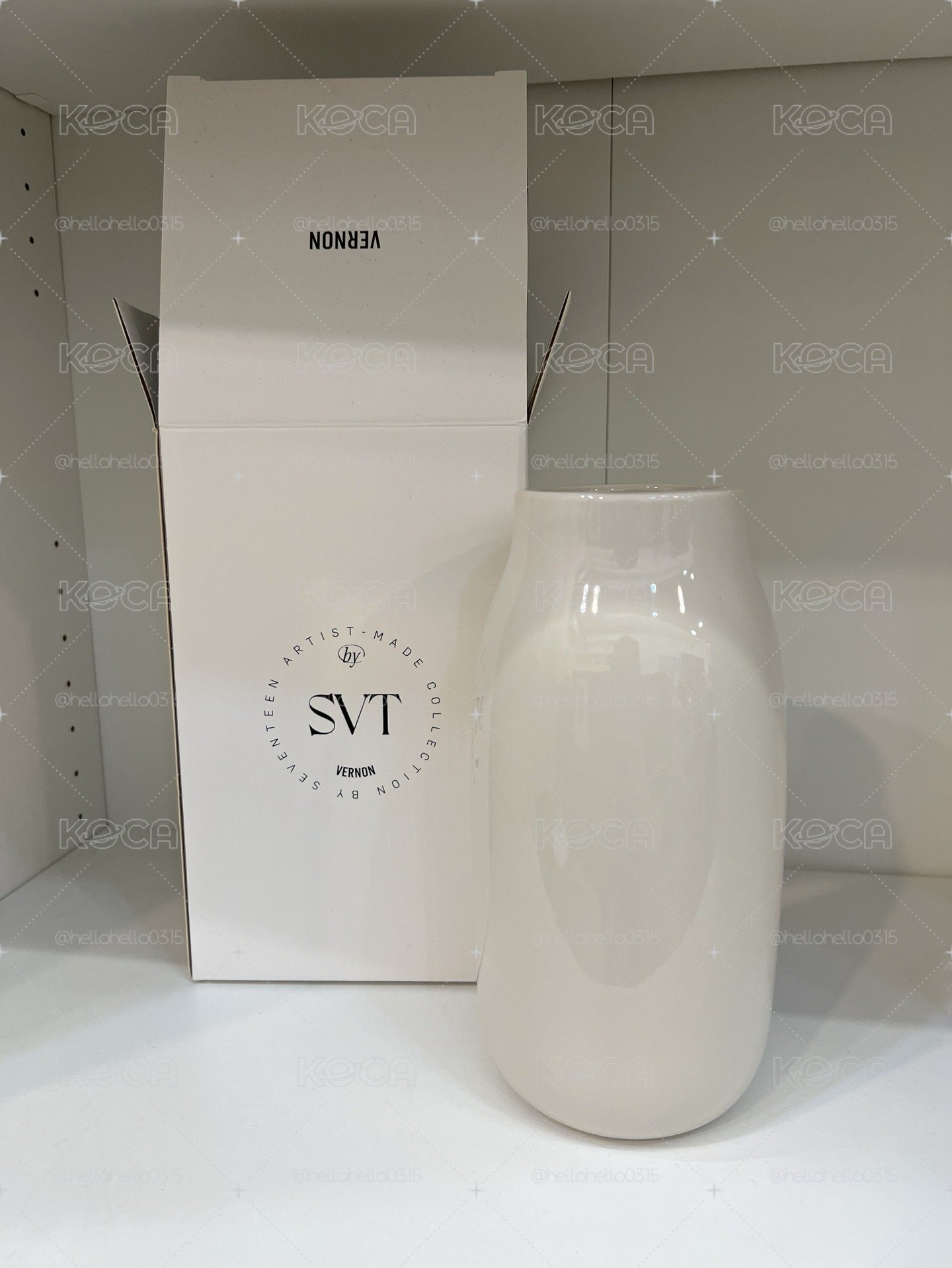 VERNON 瀚率 artist-made 全新花瓶含小卡及明信片🌟送快閃店滑鼠墊