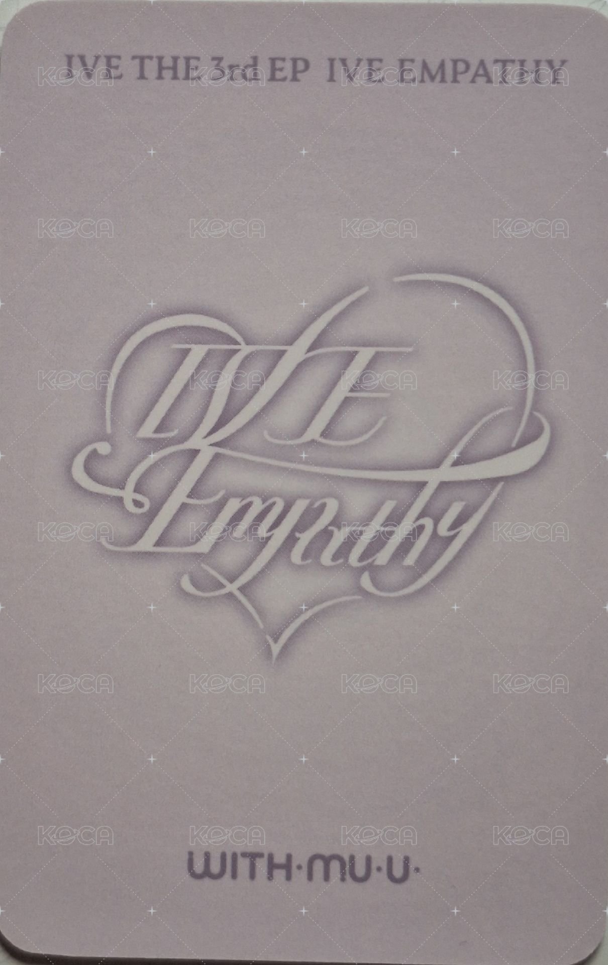 IVE EMPATHY wm 幸運卡 5.0 背面