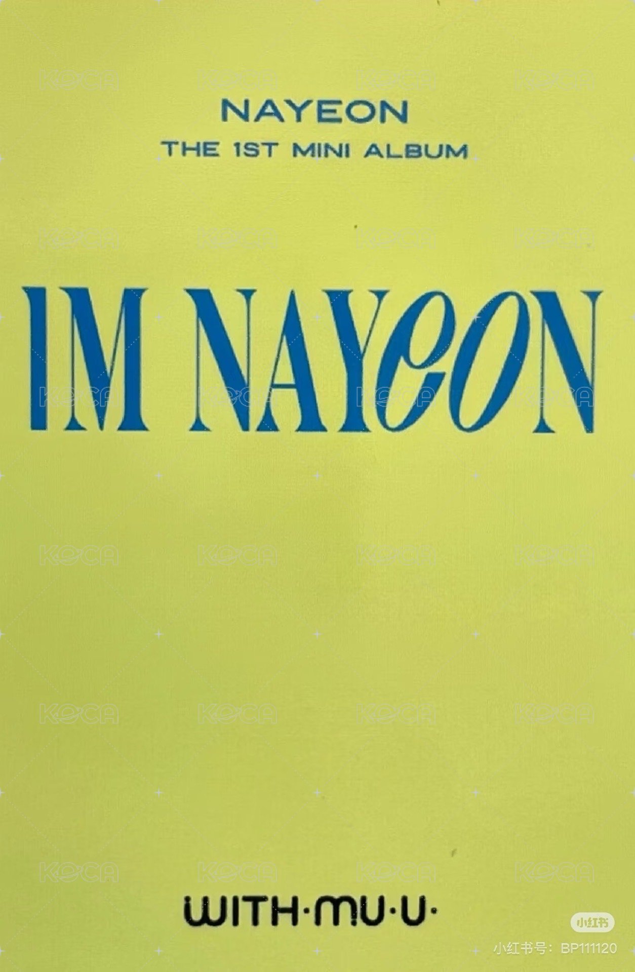 IM NAYEON wm 特典卡 櫻桃娜 背面