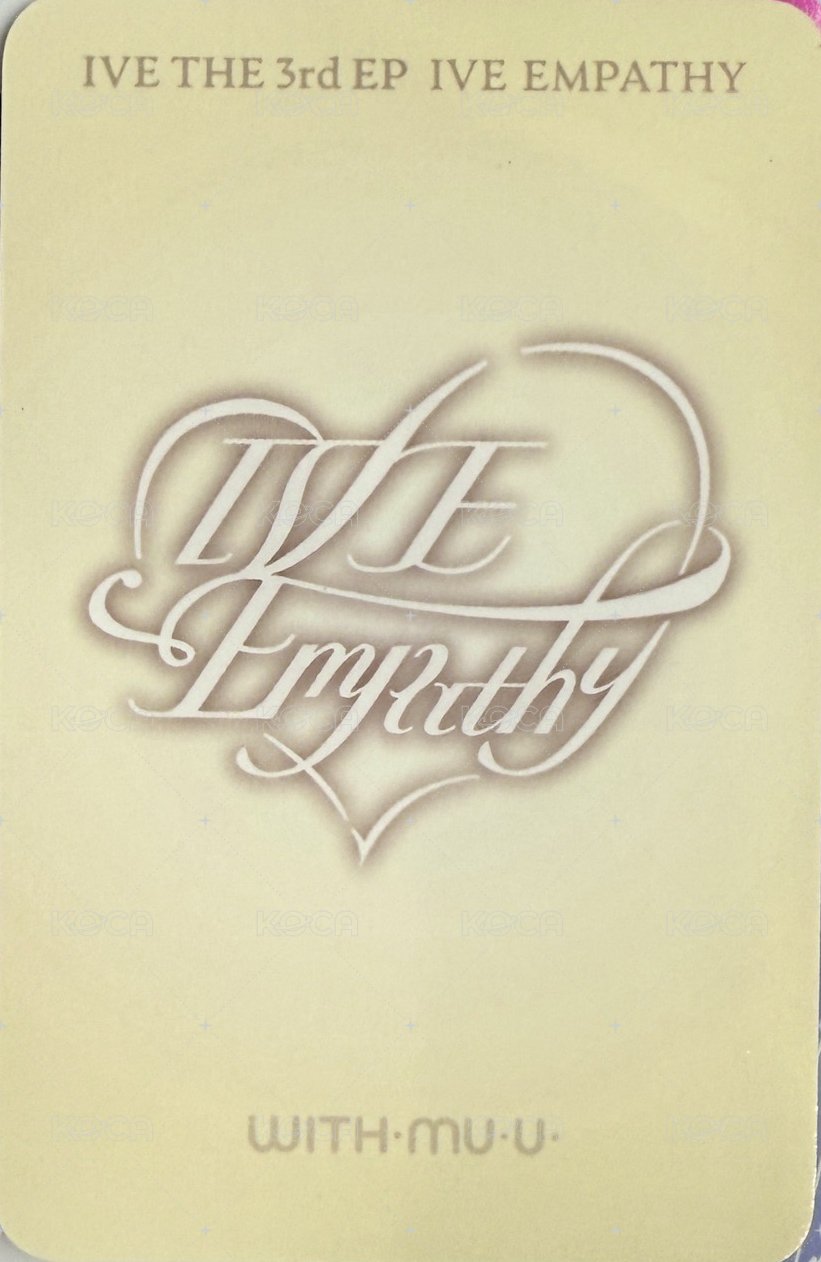 IVE EMPATHY wm 3.0 幸運卡 婚紗員 背面