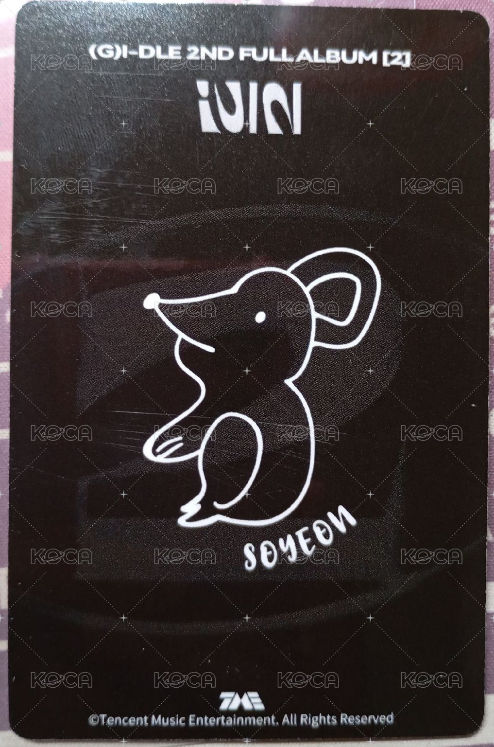 正規二 QQ音樂 線下2.0 Bver 簽售卡  背面