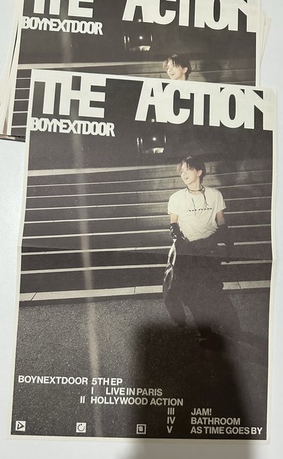 THE ACTION 大海報 成淏 SUNGHO 李涵 LEEHAN 雲鶴 WOONHAK