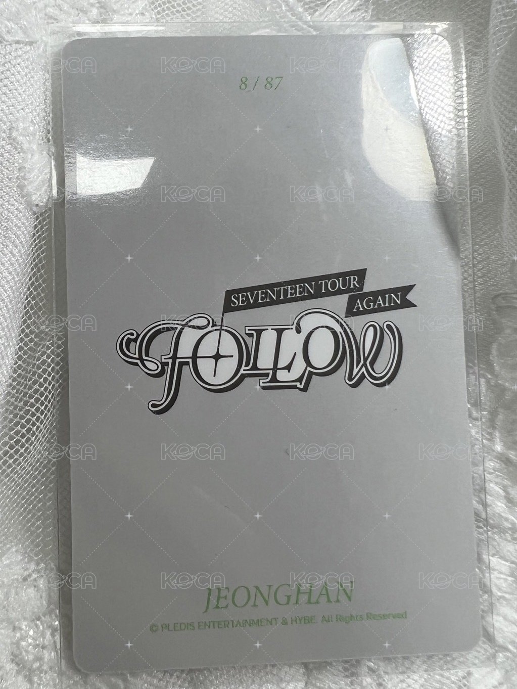 FOLLOW AGAIN 隨機卡  背面