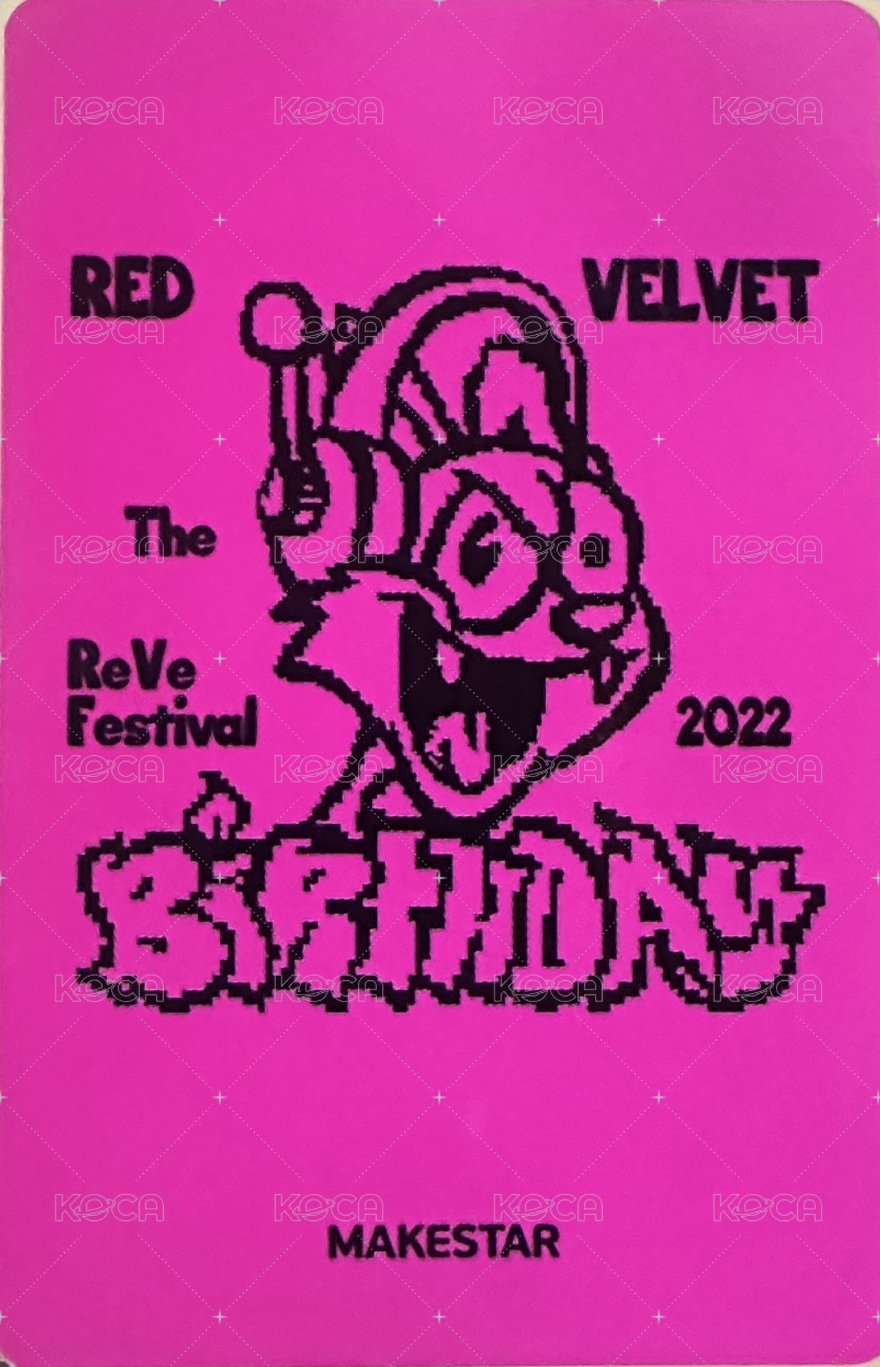 The ReVe Festival 2022 - Birthday ms 簽售卡 溫 背面