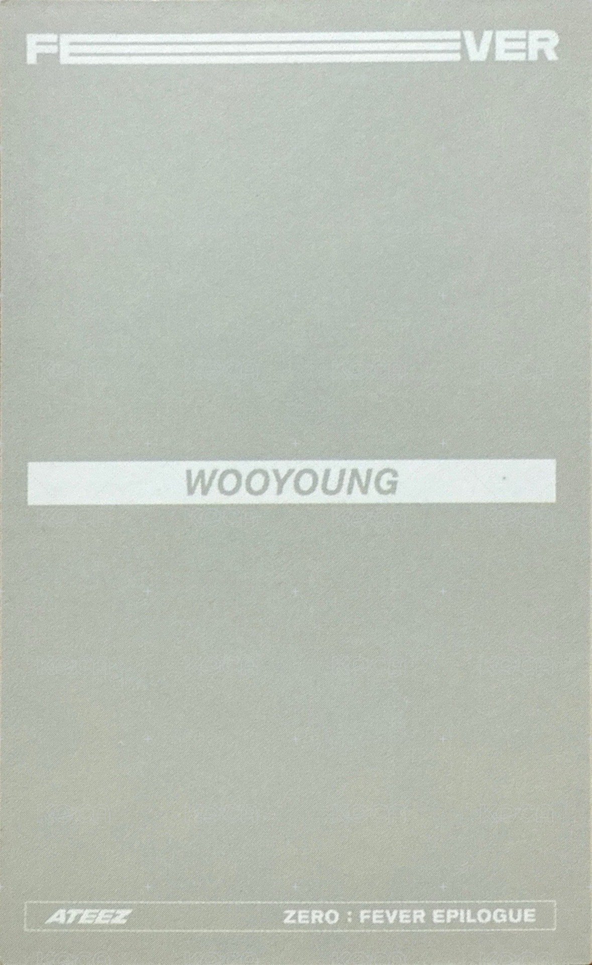 Fever Epilogue 專輯卡 A ver. Limited 背面