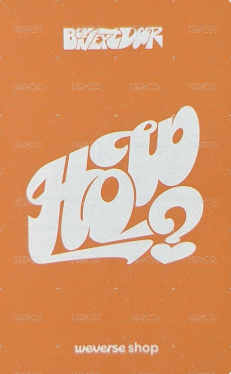 HOW? wvs 預售 特典卡 6 背面