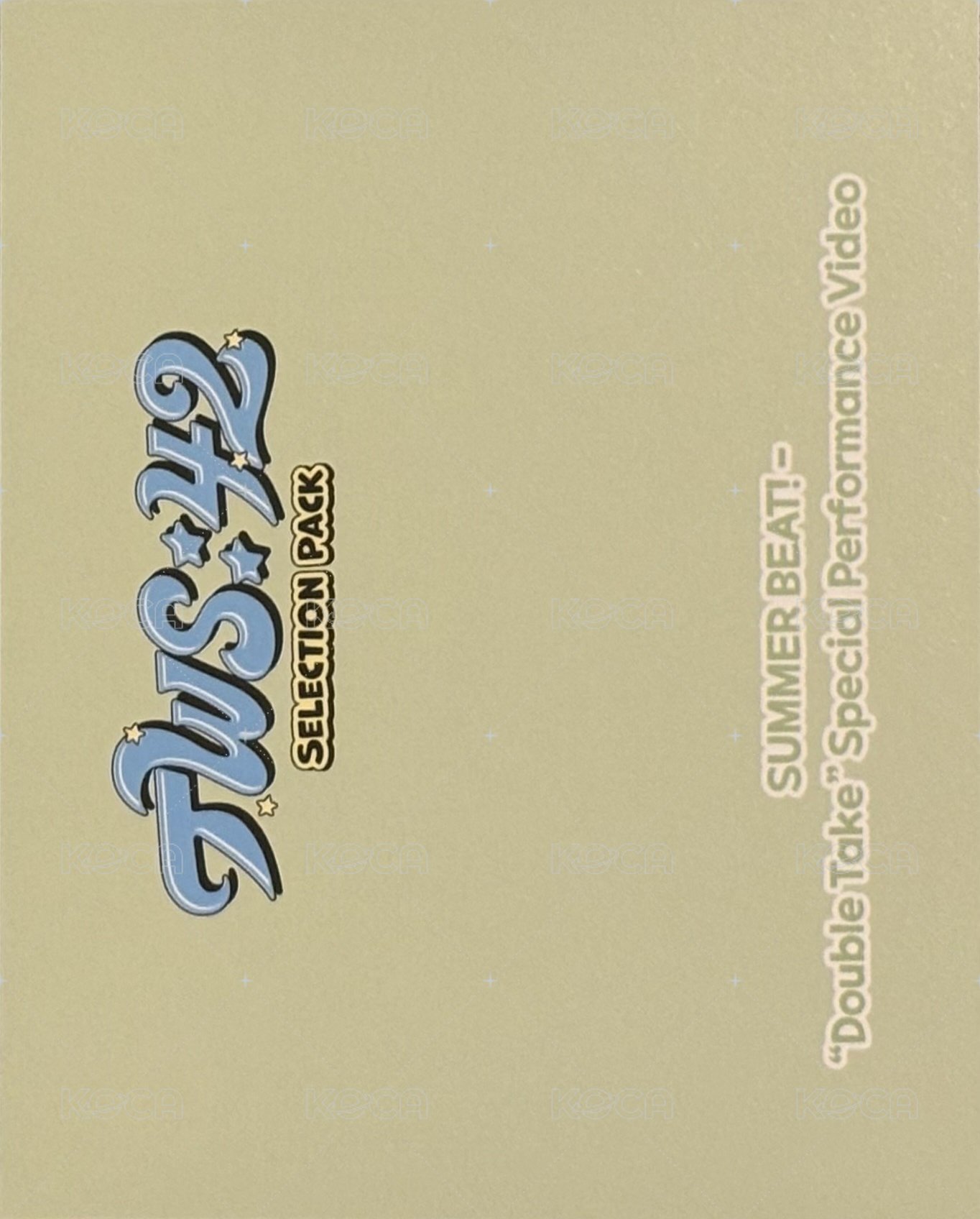 TWS:42 Selection Pack 周邊卡 團卡 背面