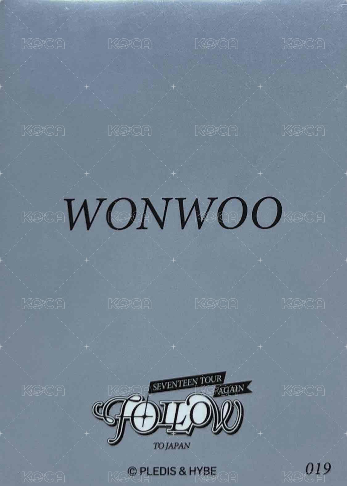 FOLLOW AGAIN 隨機卡 19 背面