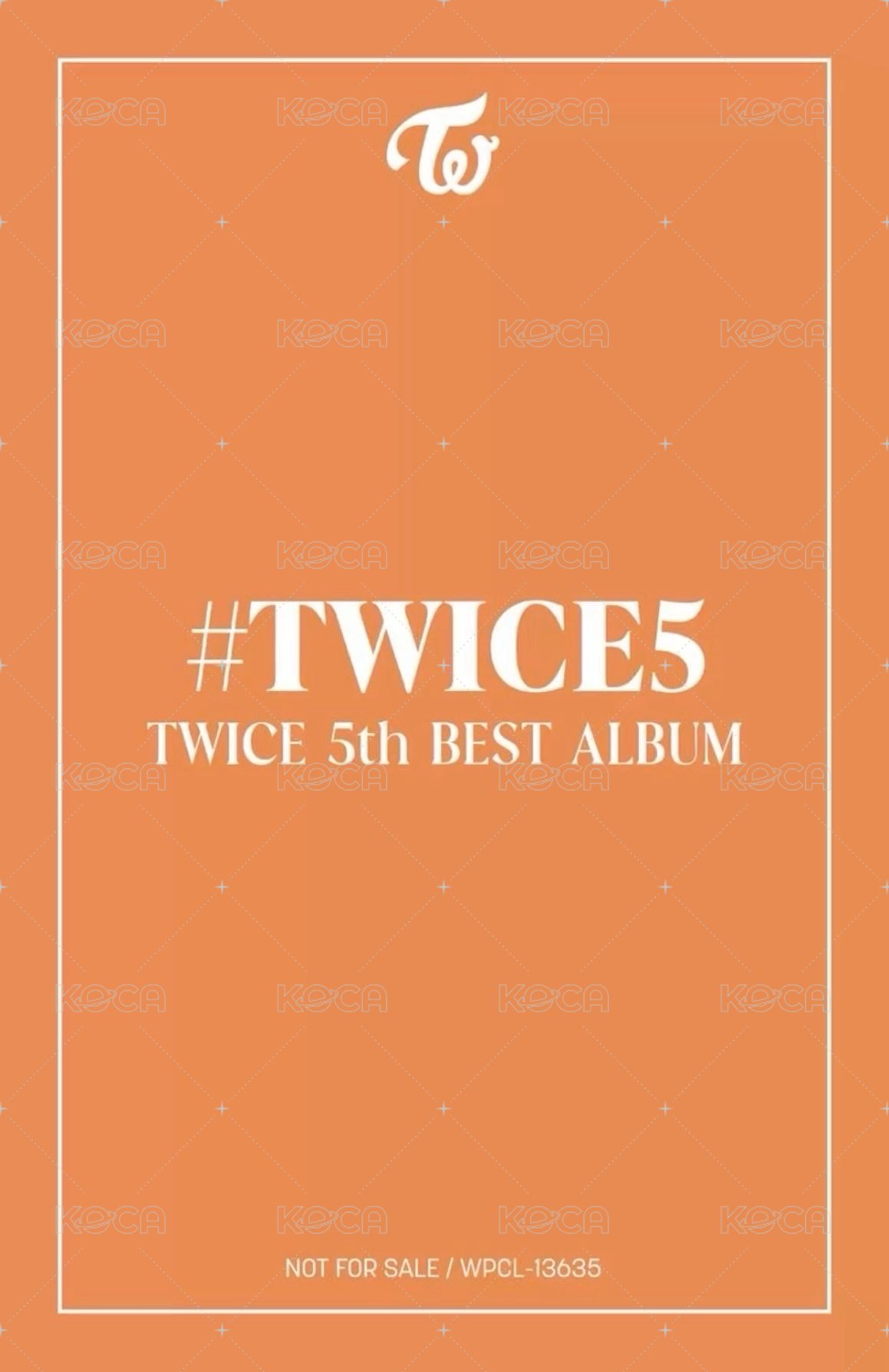 #TWICE5 專輯卡 初回限定A 背面