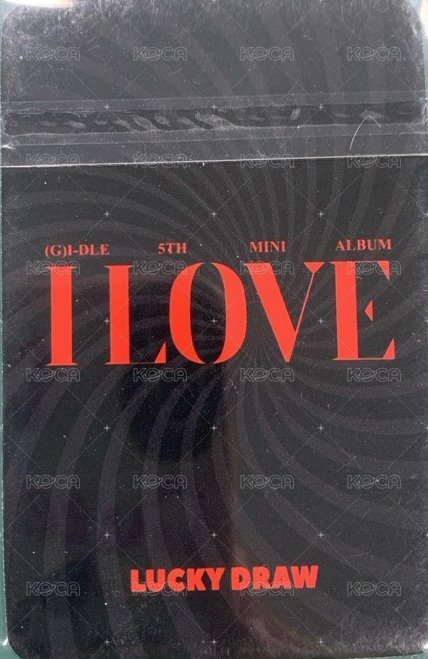 I LOVE am 幸運卡 1.0-琦 背面