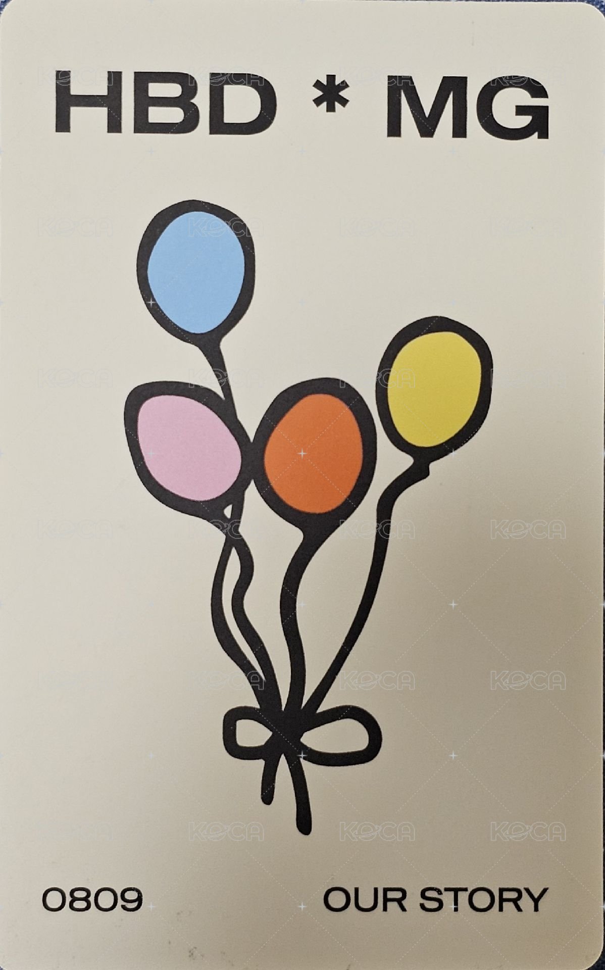 22年生日MD 周邊卡  背面