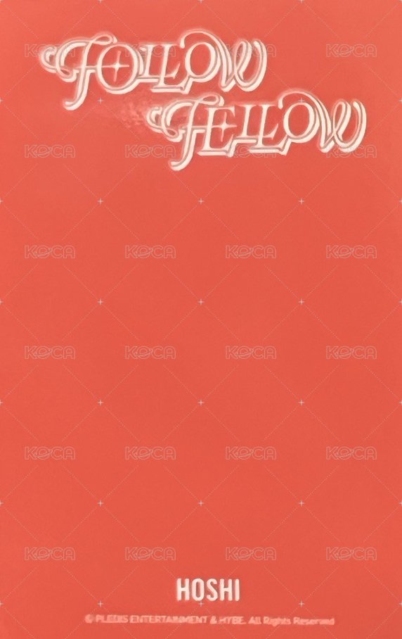 FOLLOW FELLOW 隨機卡  背面