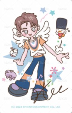 2024fc 末場 周邊卡 卡通T 背面