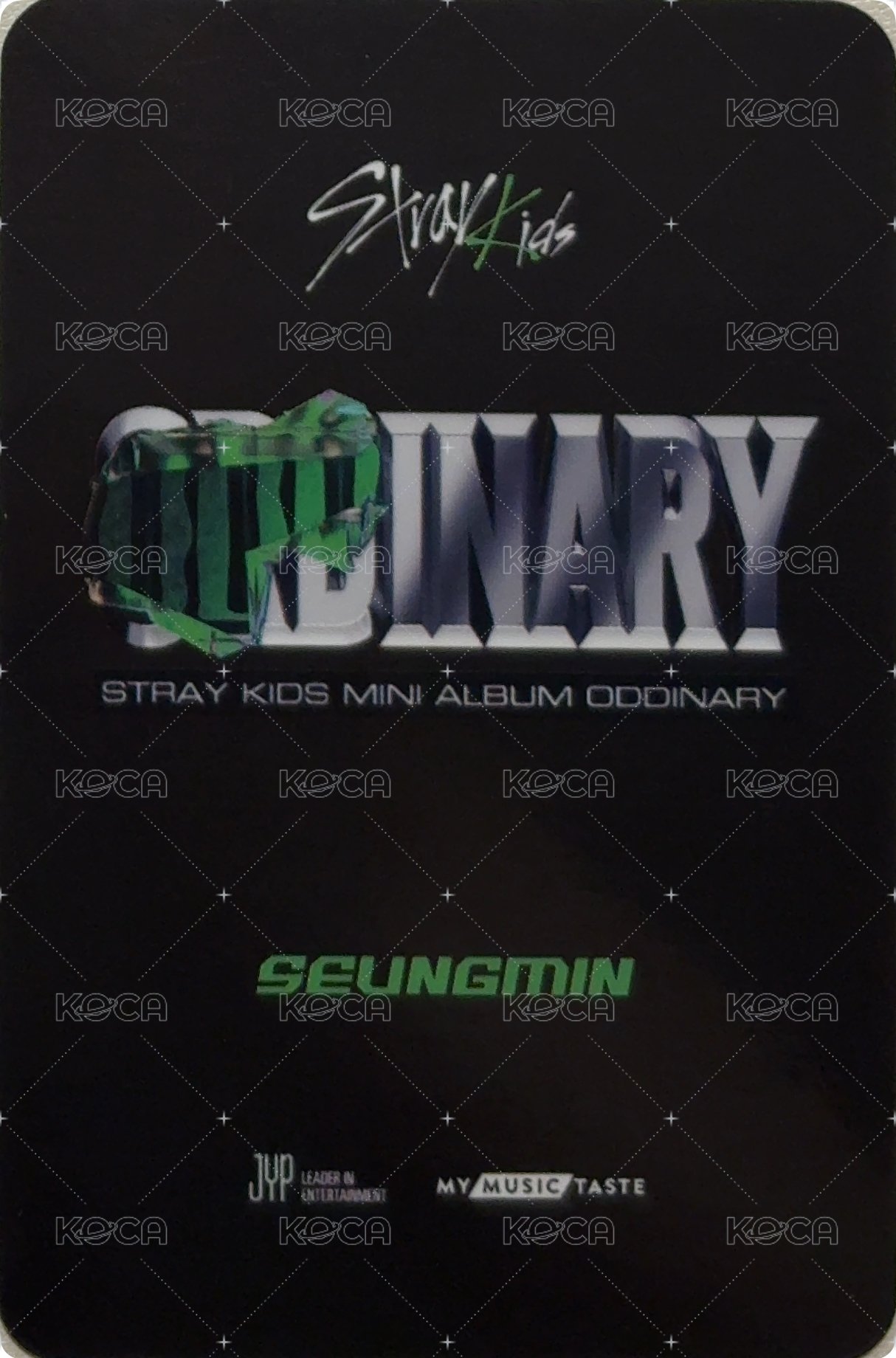 ODDINARY mmt 簽售卡  背面