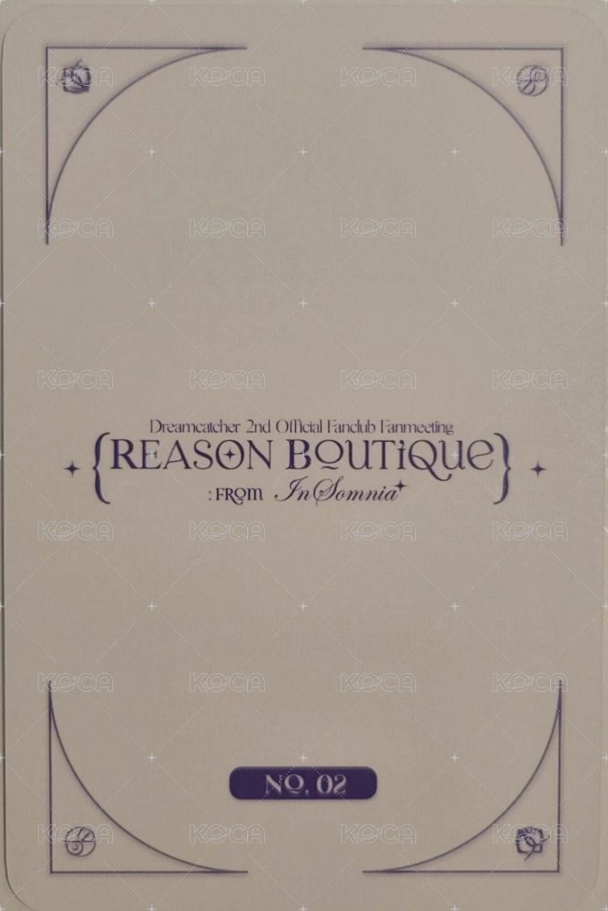 二期會員粉絲見面會 隨機卡 卡包卡 02 背面