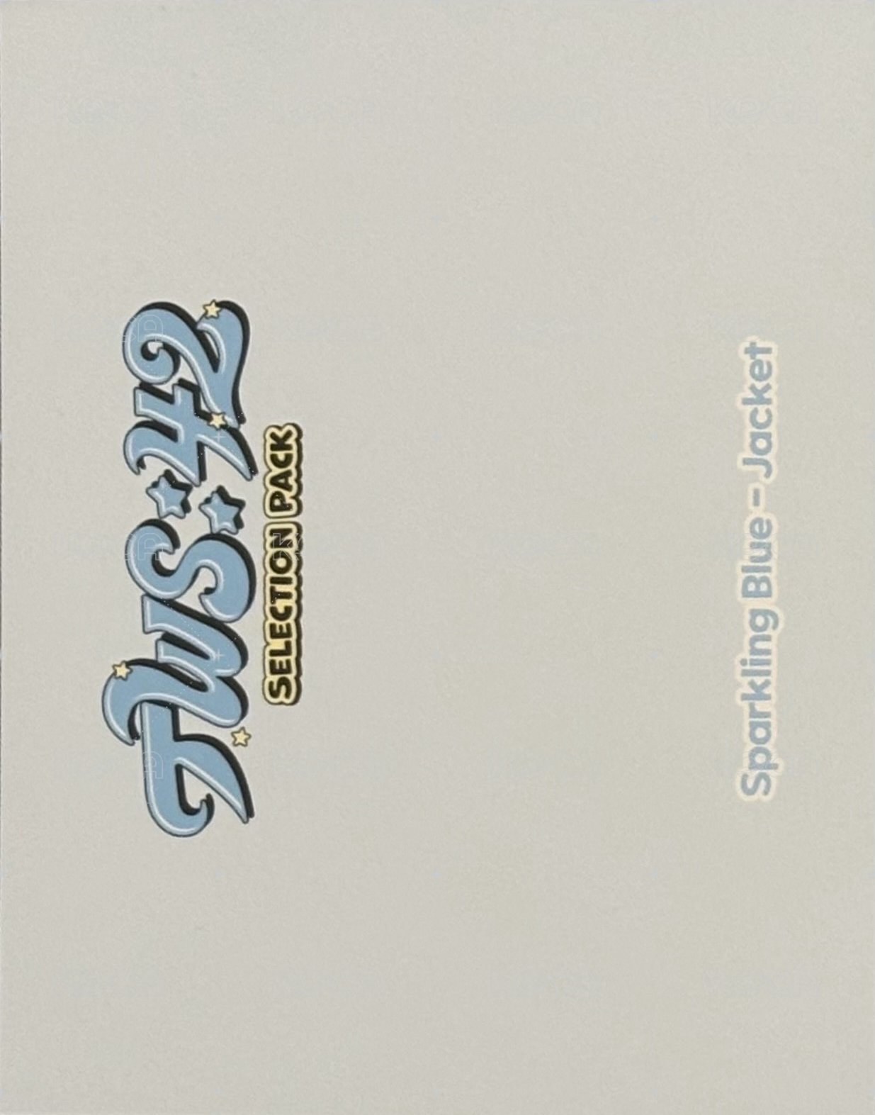 TWS:42 Selection Pack 周邊卡 團卡 背面