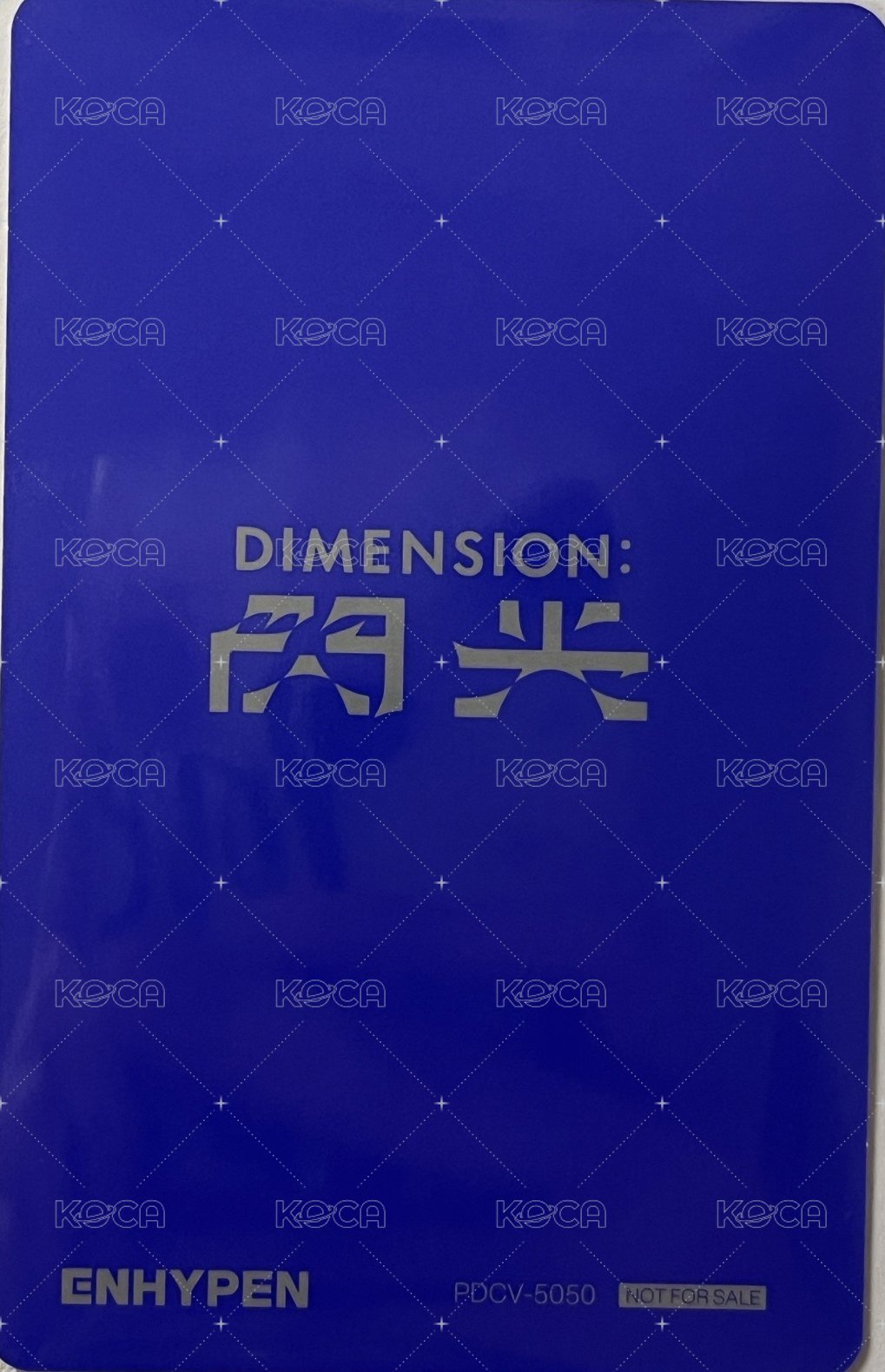 DIMENSION : 閃光（SENKOU） 專輯卡 單封白衣比心禹 背面