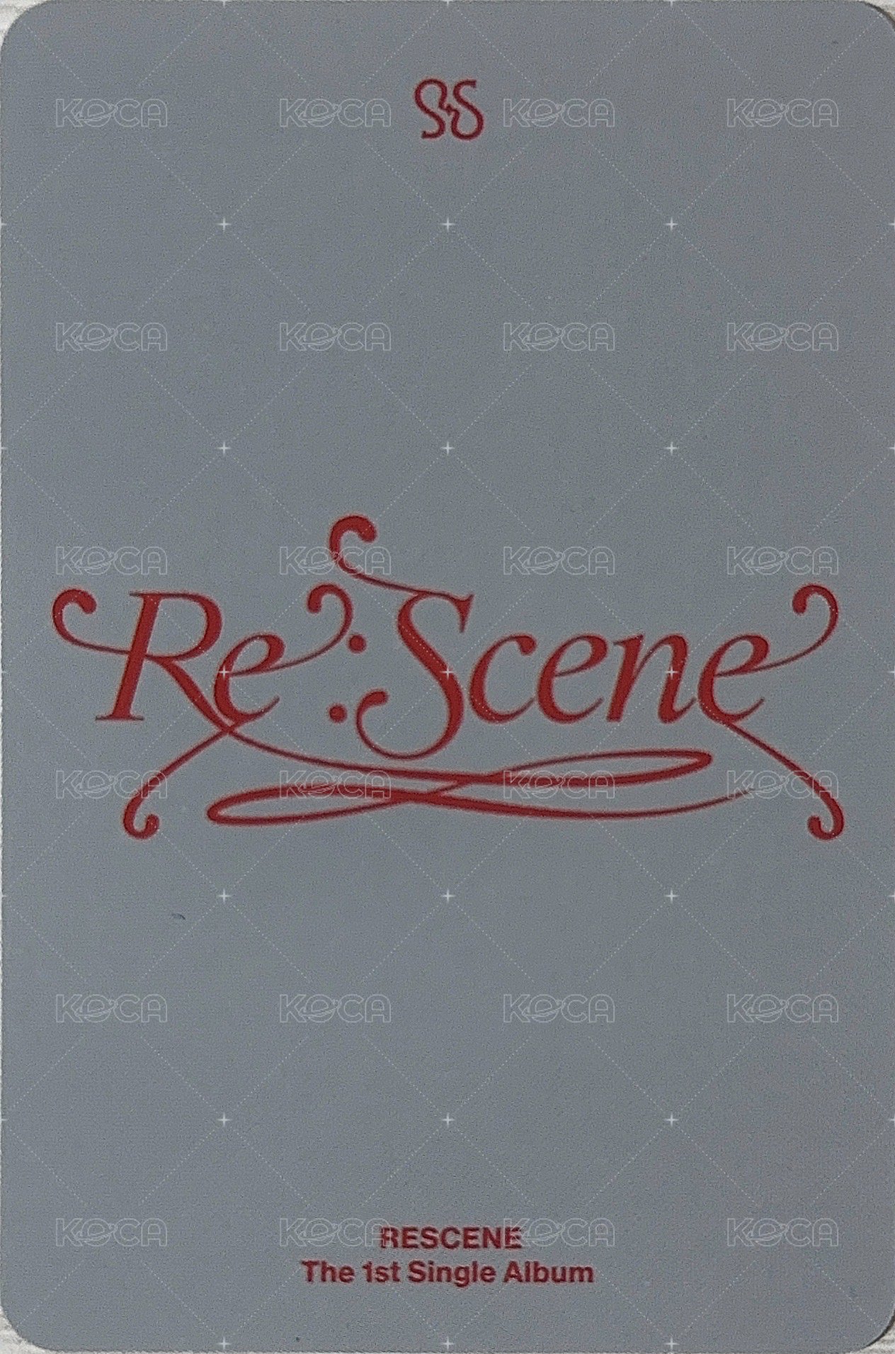 Re:Scene PB專紅版 專輯卡  背面