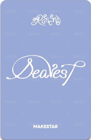 Dearest ms 2.0線上 簽售卡 畫家 背面