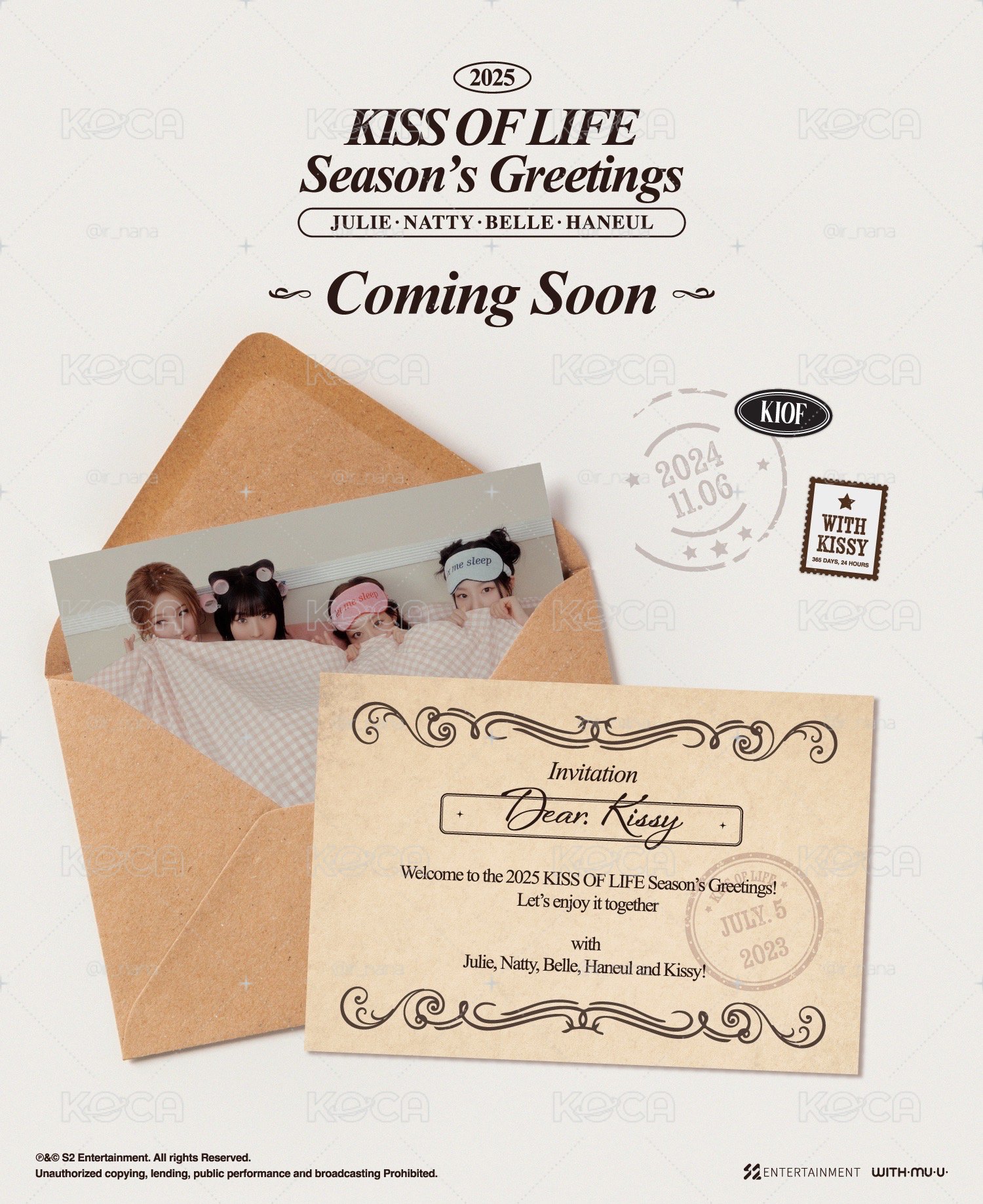 💛Kiss of life吻 絕版2025年曆 全新未拆
