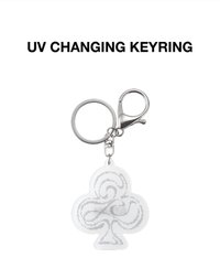 五月雨 鑰匙圈吊飾 紫外線UV變色鑰匙圈