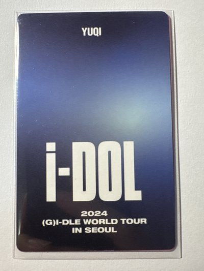 i-dle 雨琦 2024世巡DVD固配小卡