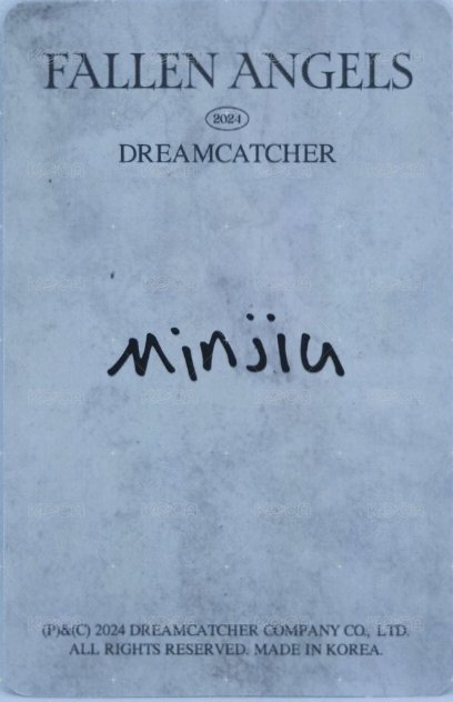 FALLEN ANGELS 周邊卡  背面