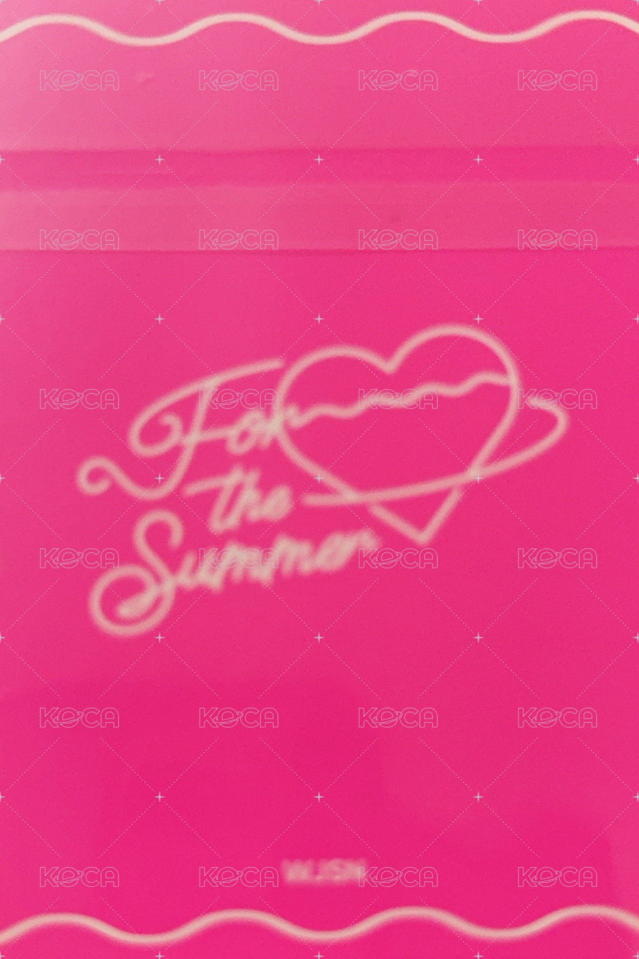 For the Summer 打歌卡  背面