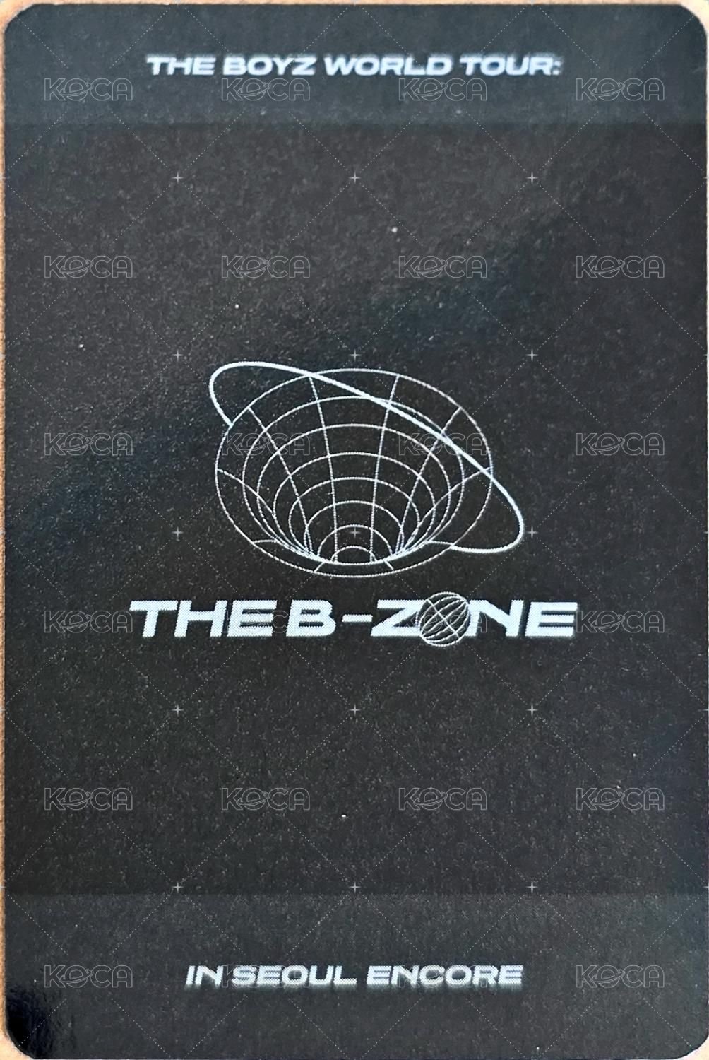 THE BOYZ WORLD TOUR : THE B-ZONE IN SEOUL ENCORE 周邊卡 棒球帽 背面