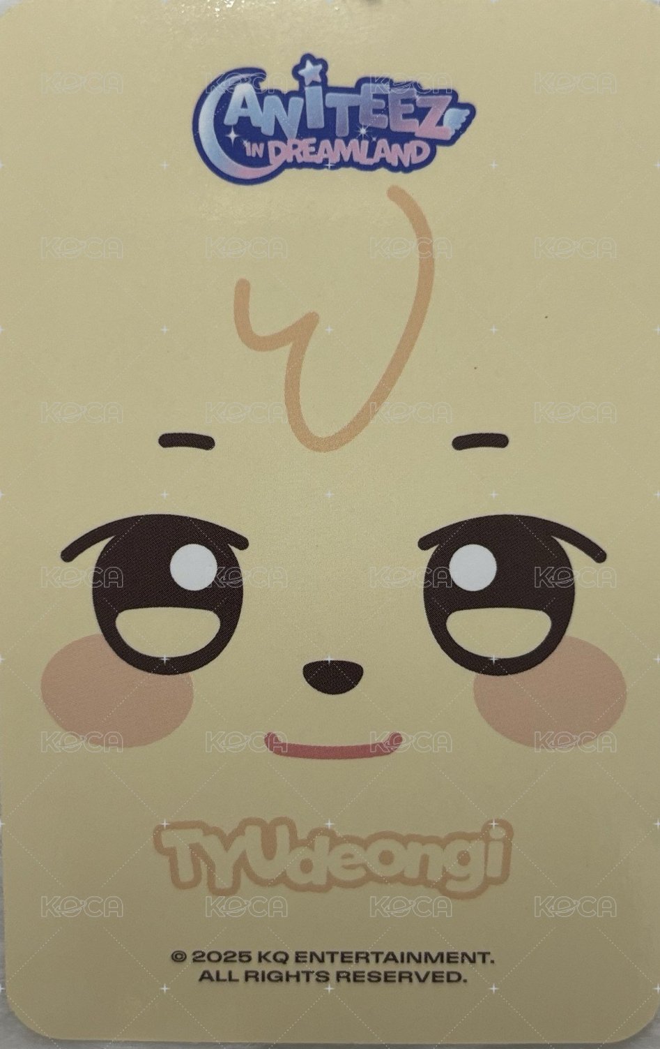 ANITEEZ IN DREAMLAND 周邊卡 大頭吊飾卡 背面