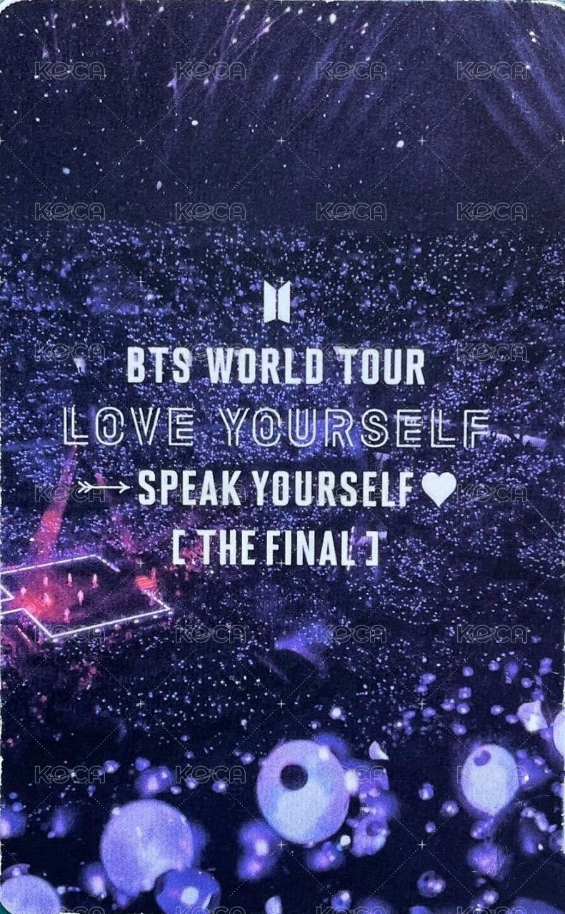 SY Tour 入場卡 / 場限卡 Final Army Zone PVC硬卡 背面