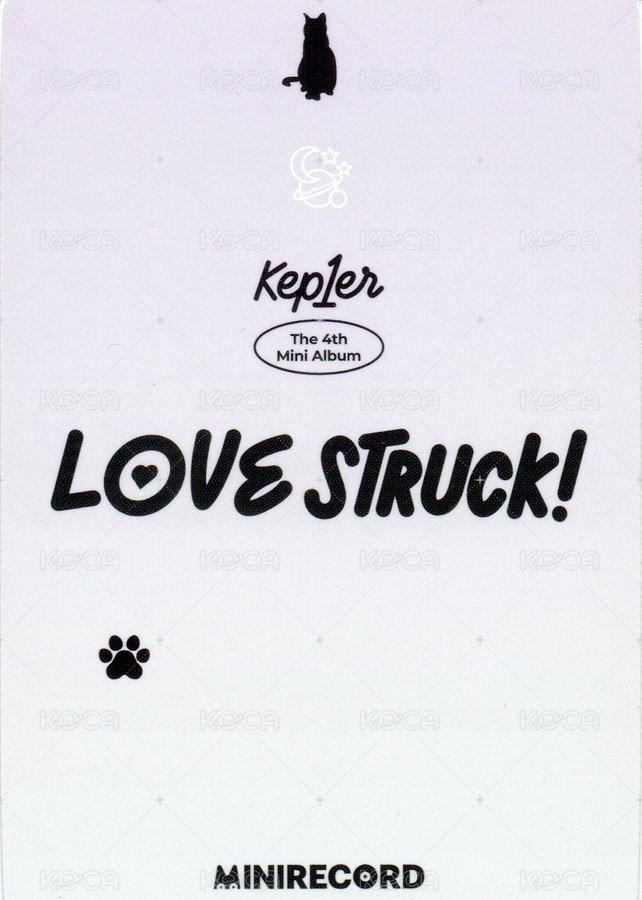 迷四 MINIRECORD 簽售卡  背面