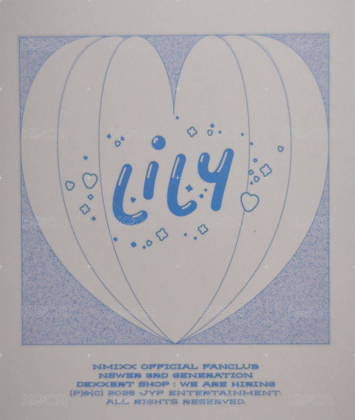 三期會員 會員禮卡 三期會員禮拍立得莉 背面