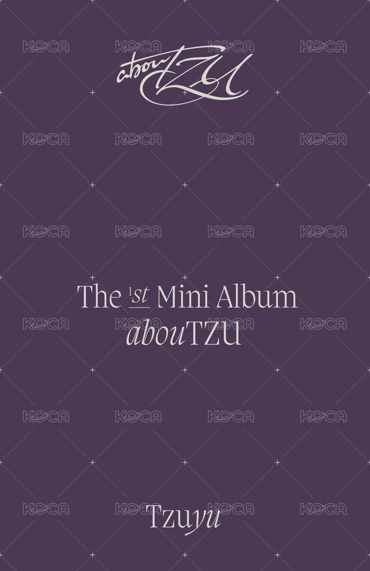 aboutTzu  JYP JAPAN Digipack  特典卡 單封 背面