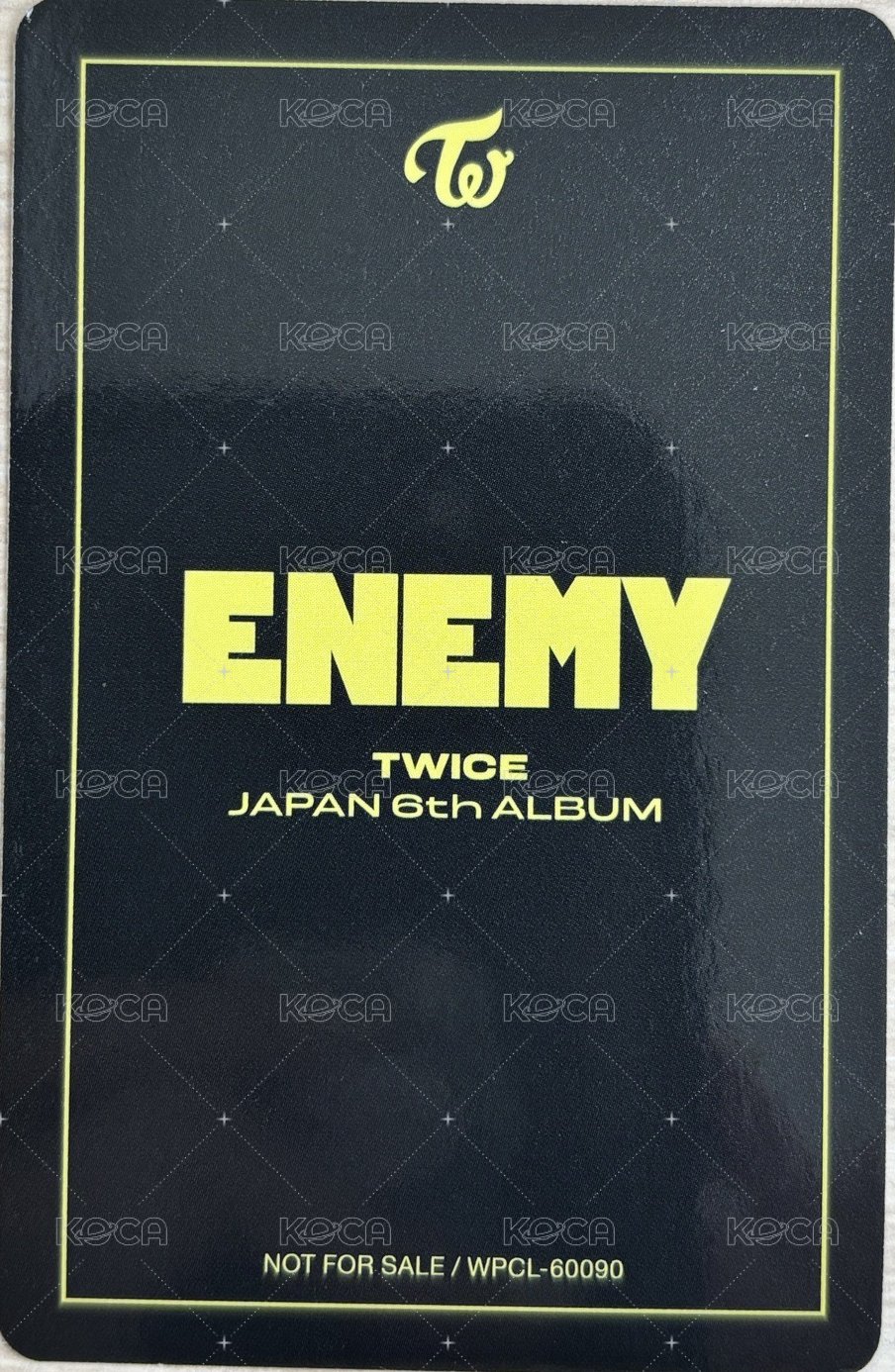 ENEMY 專輯卡 ONCE JAPAN ONLY 會員限定盤 多賢 背面