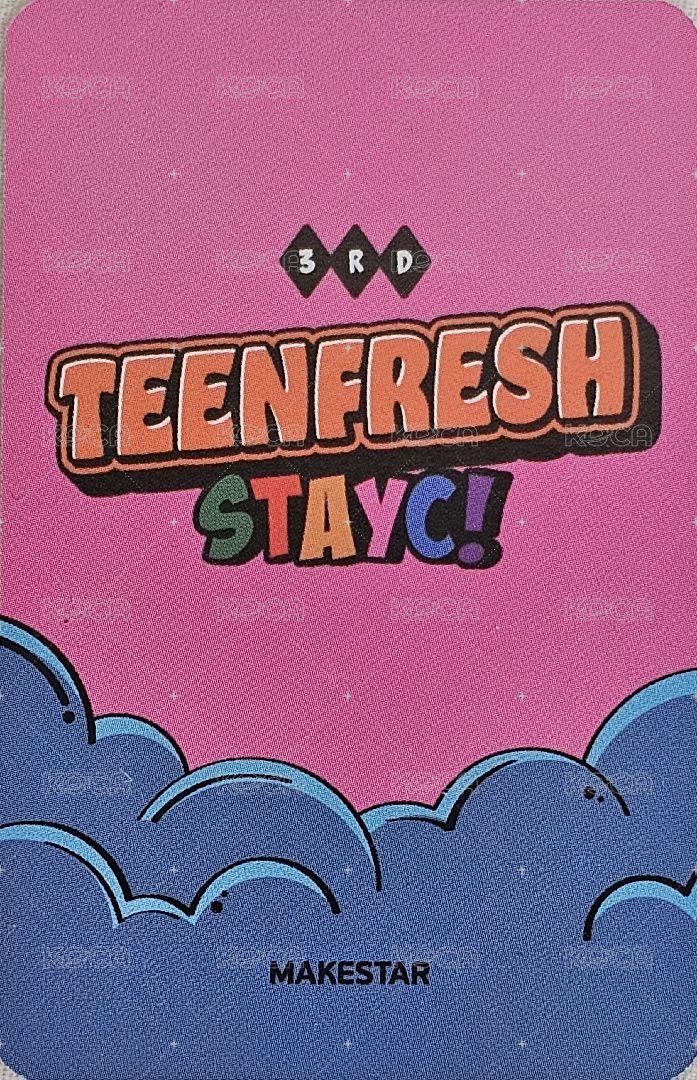 Bubble ms 特典卡 STAYC  - 特典 背面