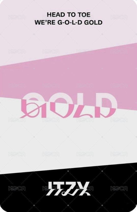 GOLD 專輯卡 STANDARD ver. 背面