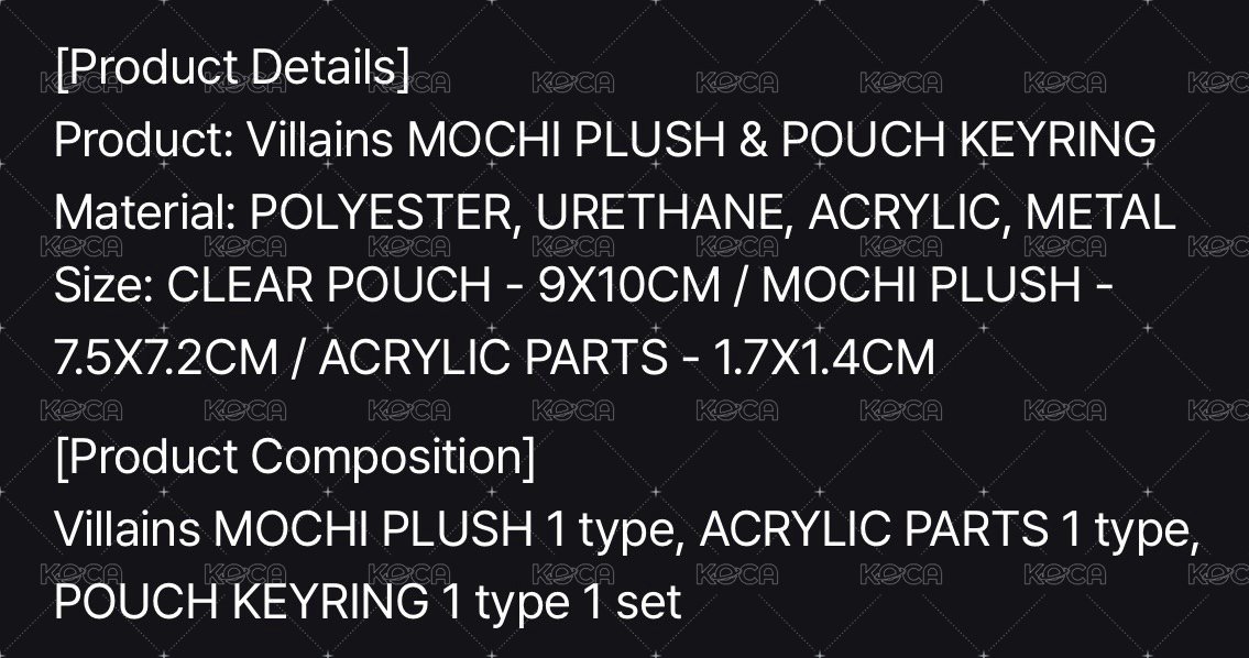 Villains MOCHI PLUSH&POUCH KEYRING