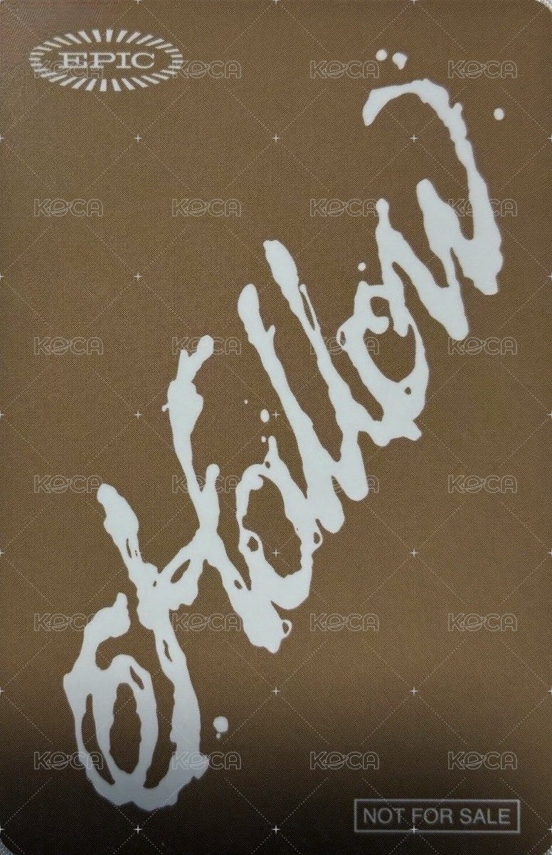 Hollow JYP JAPAN 特典卡  背面