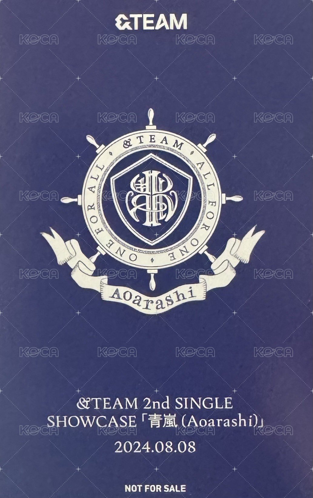 青嵐 入場卡 / 場限卡 SHOWCASE 背面