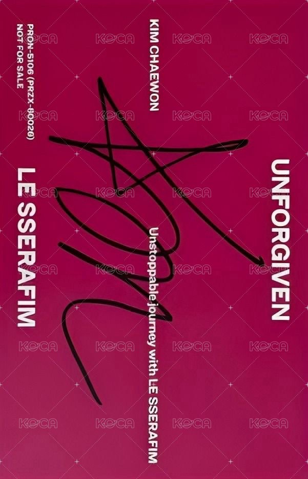 UNFORGIVEN JP 專輯卡 日咖限定盤 背面