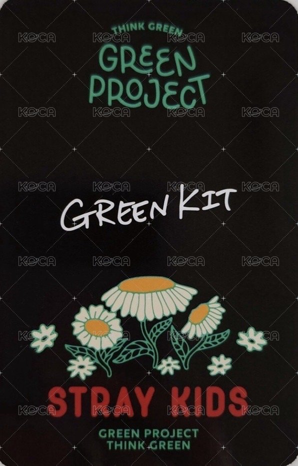 GREEN PROJECT jyp 特典卡  背面