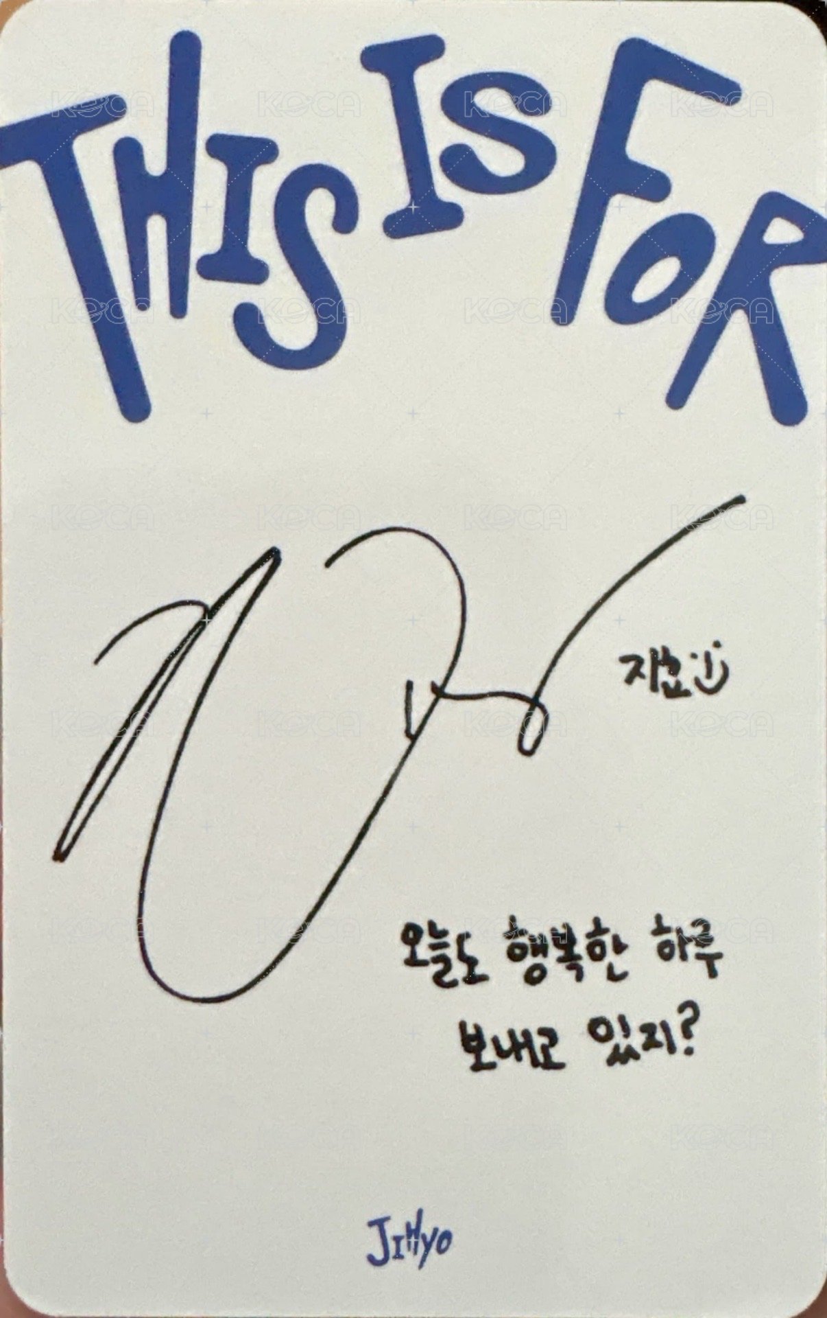 正規四 專輯卡 ver.for 背面