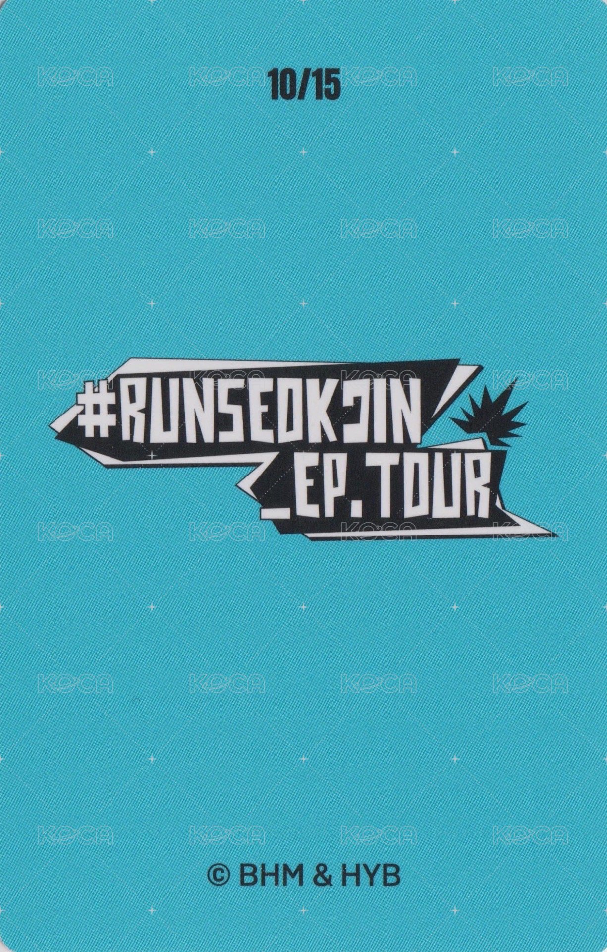 跑珍Tour 隨機卡 (10/15) 背面