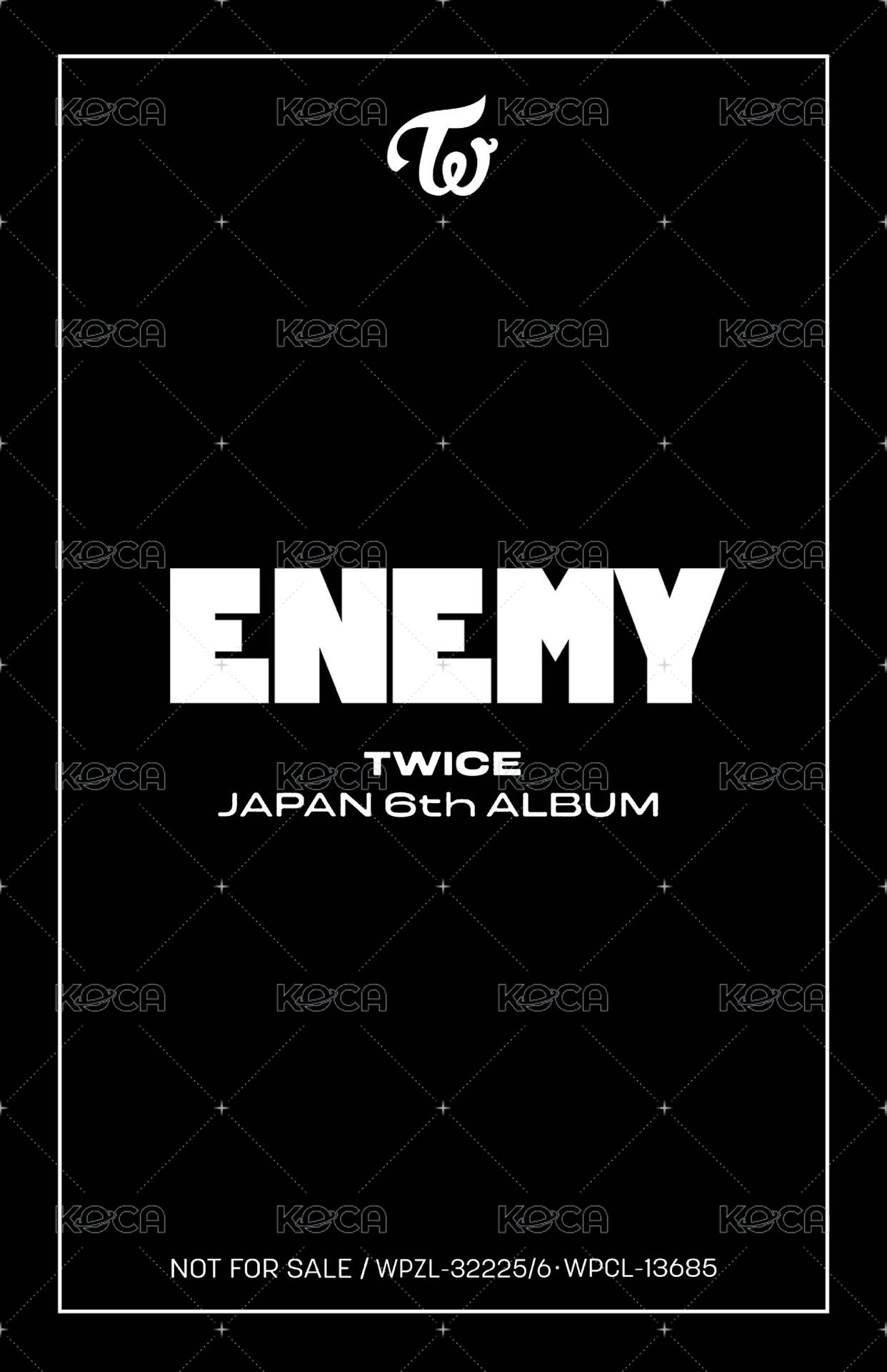 ENEMY 專輯卡 初回限定A,B 背面