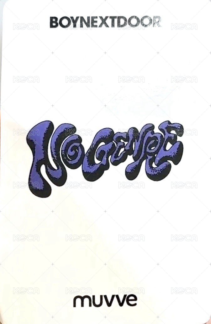 No Genre mu 1.0 幸運卡  背面
