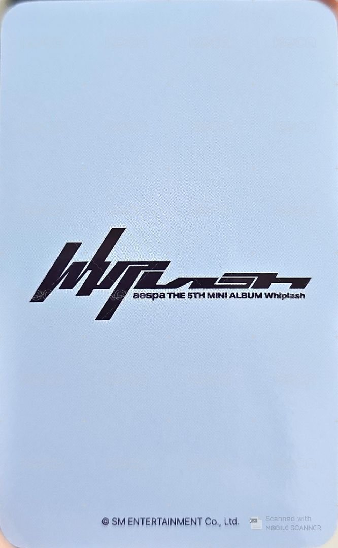 Whiplash el 簽售卡 簽售柚 背面