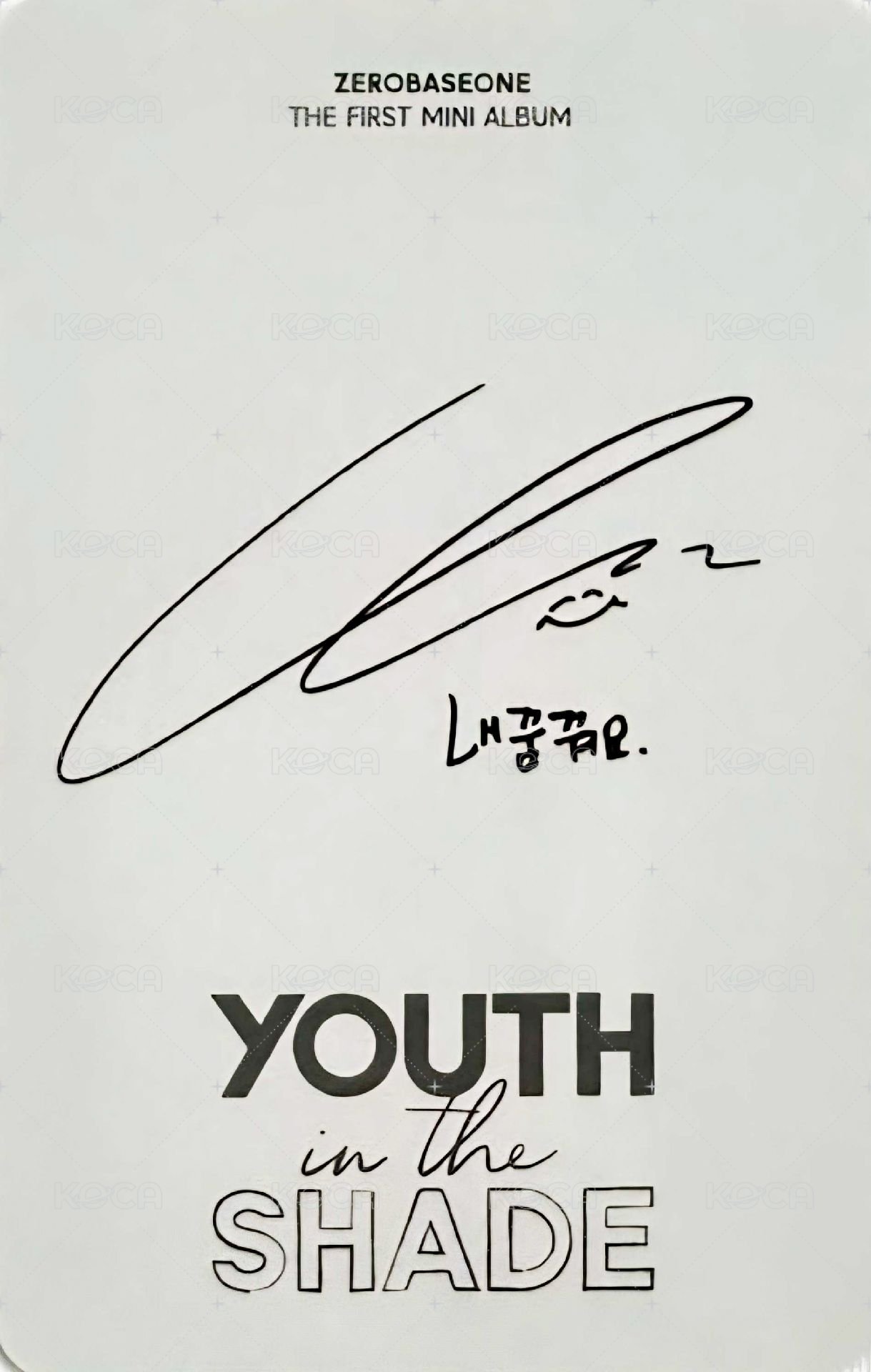 迷一 專輯卡 DIGIPACK ver. 背面