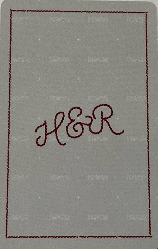 H&R年曆 年曆卡  背面