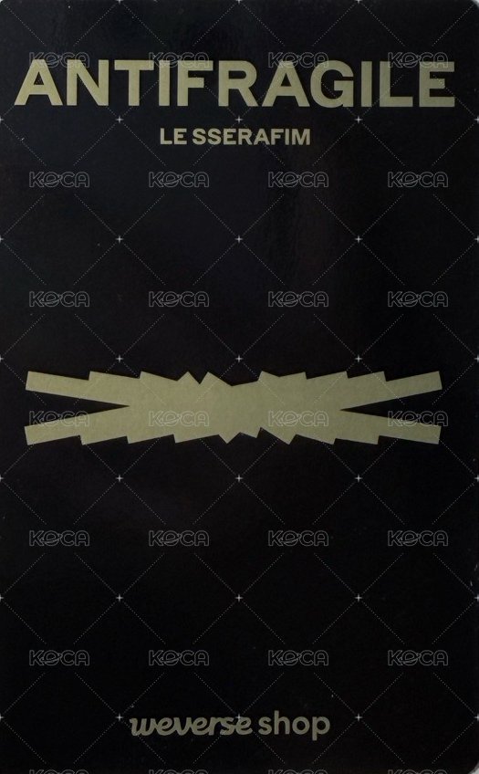 ANTIFRAGILE naver 直播 特典卡  背面